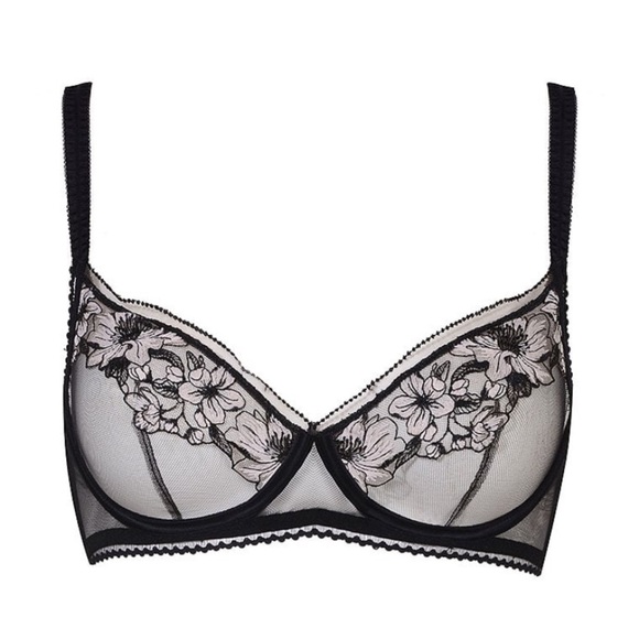 Myla Warren Mews Underwire Bra black white 12765 - Picture 1 of 12